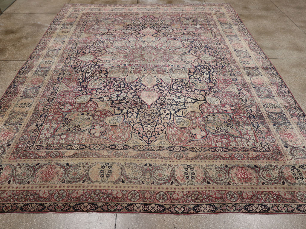 Antique Persian Lavar Kerman Carpet, No.15532 - Gsblank