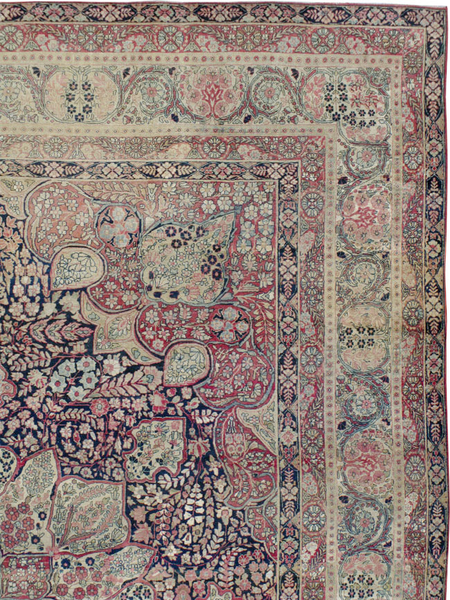 Antique Persian Lavar Kerman Carpet, No.15532 - Gsblank