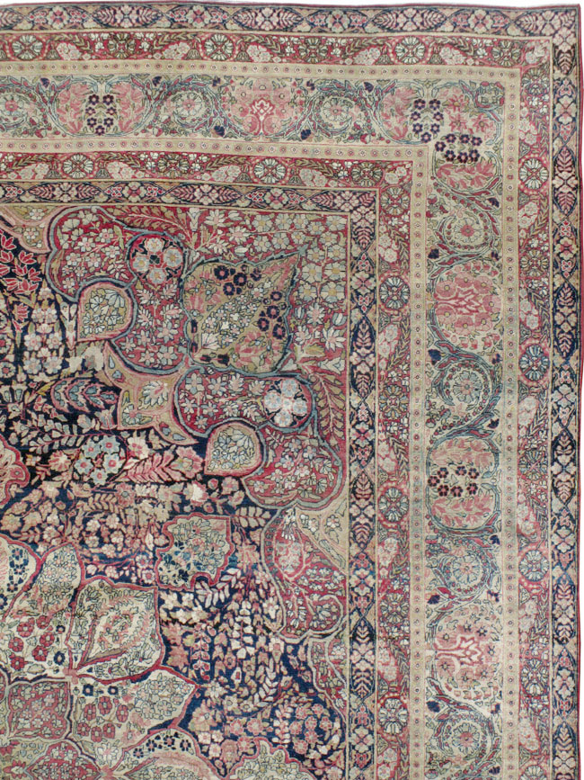Antique Persian Lavar Kerman Carpet, No.15532 - Gsblank