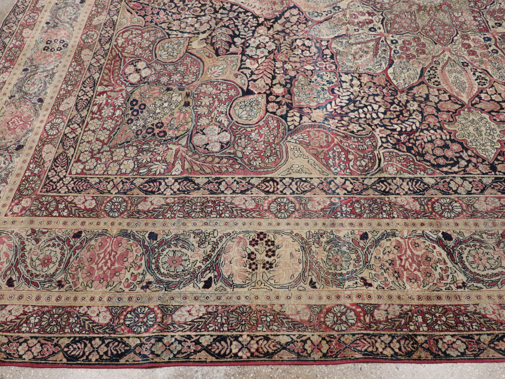 Antique Persian Lavar Kerman Carpet, No.15532 - Gsblank