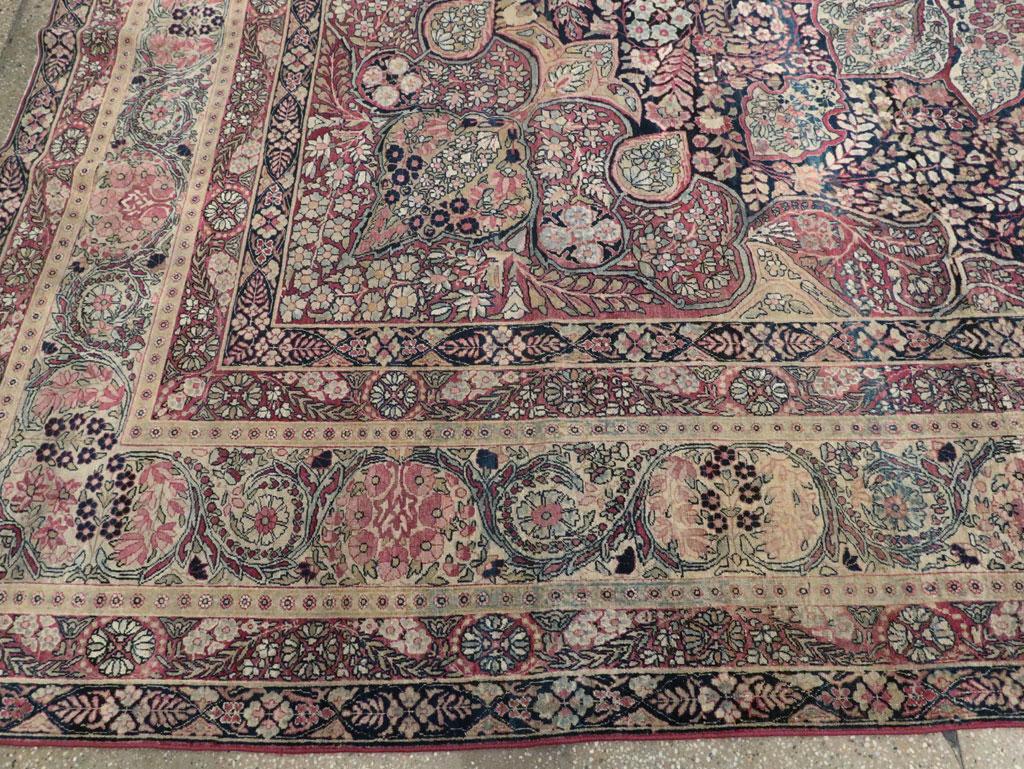 Antique Persian Lavar Kerman Carpet, No.15532 - Gsblank