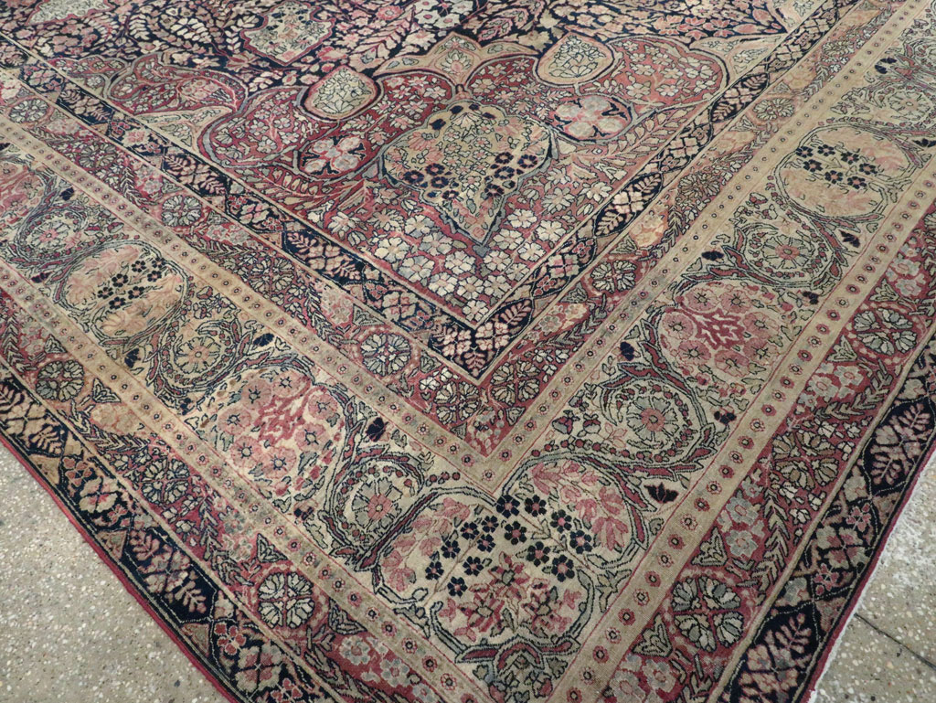 Antique Persian Lavar Kerman Carpet, No.15532 - Gsblank