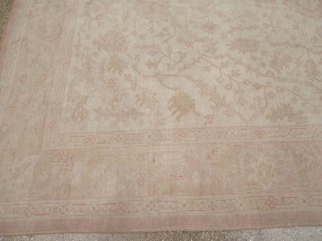 Vintage Turkish Oushak Room Size Carpet, No.15537 - Gsblank