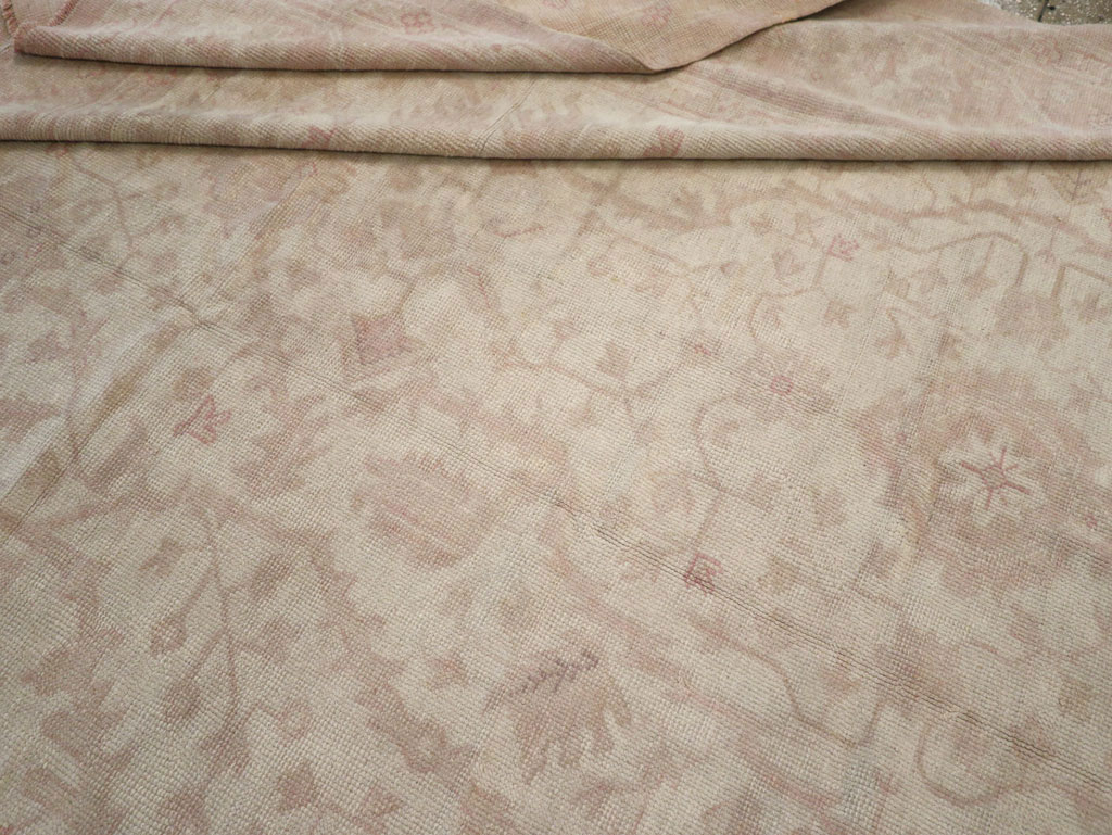Vintage Turkish Oushak Room Size Carpet, No.15537 - Gsblank