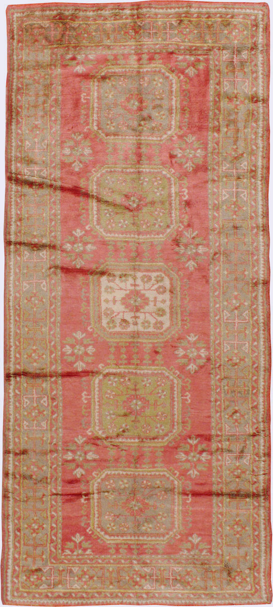 Antique Turkish Oushak Carpet, No.15555 - Gsblank