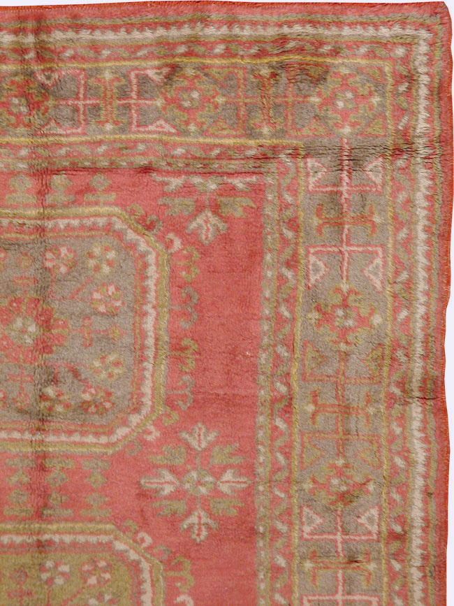 Antique Turkish Oushak Carpet, No.15555 - Gsblank