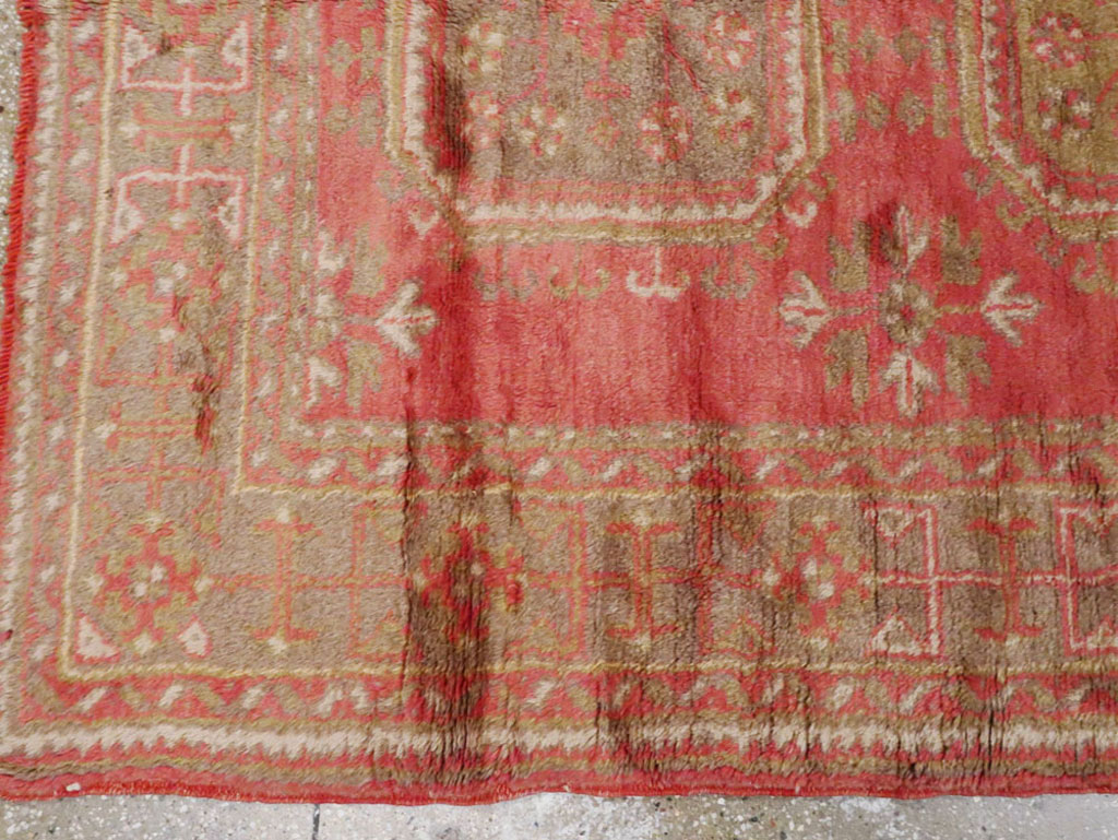 Antique Turkish Oushak Carpet, No.15555 - Gsblank