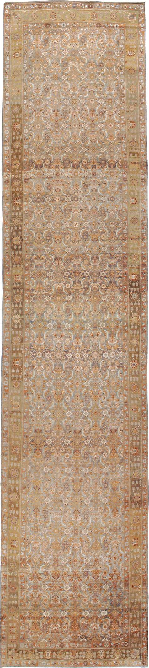 Vintage Persian Malayer Wide Gallery Runner, No.15559 - Gsblank