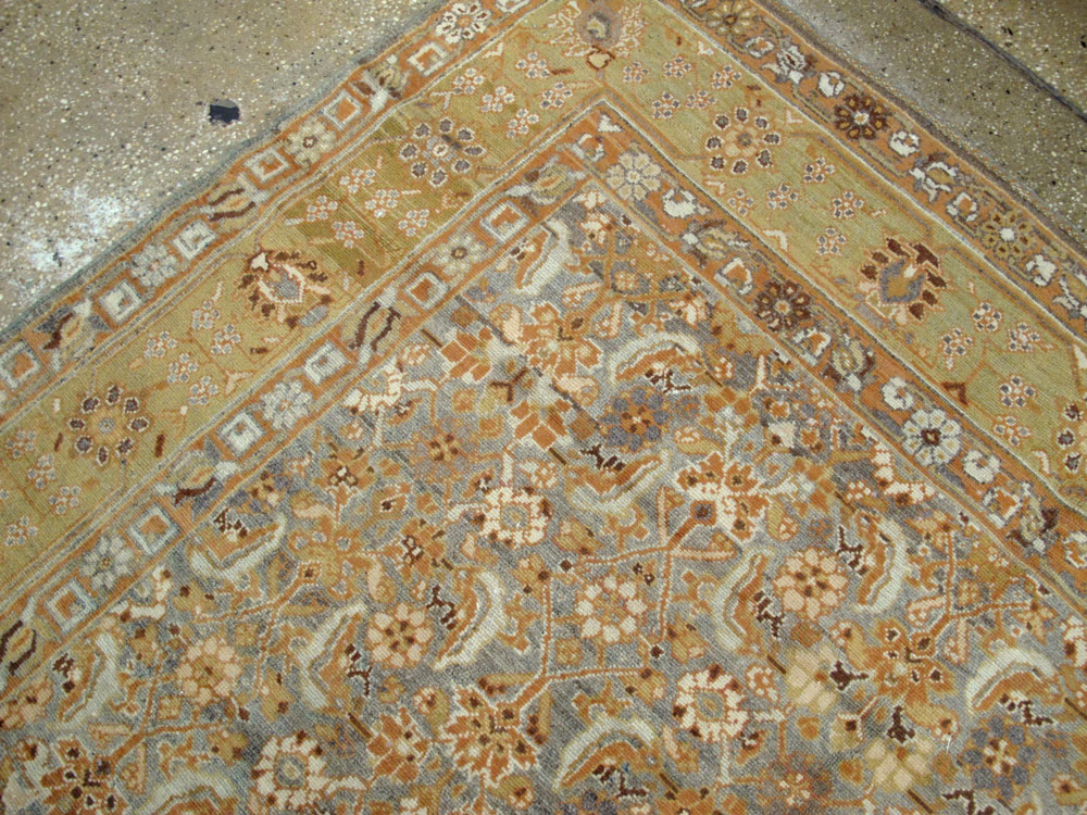 Vintage Persian Malayer Wide Gallery Runner, No.15559 - Gsblank