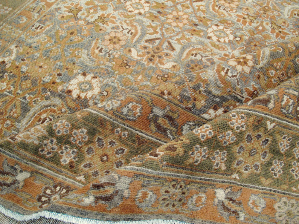 Vintage Persian Malayer Wide Gallery Runner, No.15559 - Gsblank