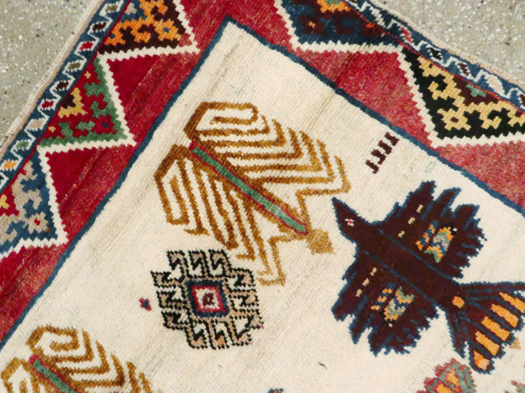 Vintage Persian Gabbeh Rug, No.15597 - Gsblank