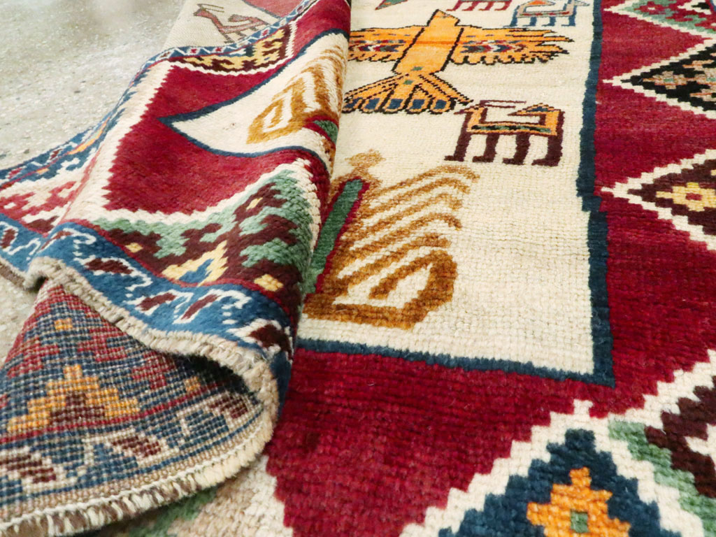 Vintage Persian Gabbeh Rug, No.15597 - Gsblank