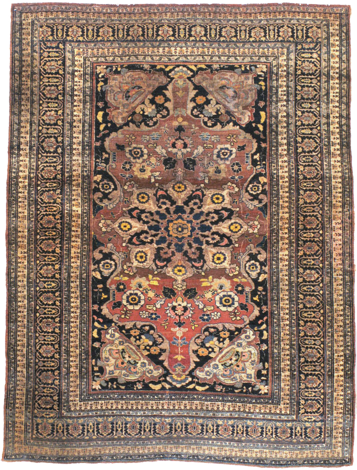 Antique Persian Tabriz Haji Jalili Rug, No.15602 - Gsblank