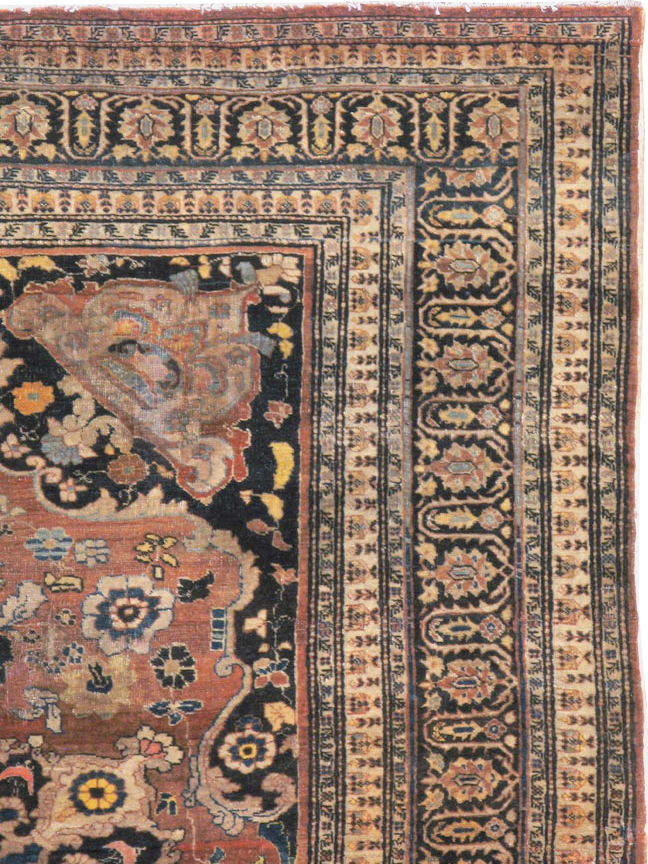 Antique Persian Tabriz Haji Jalili Rug, No.15602 - Gsblank
