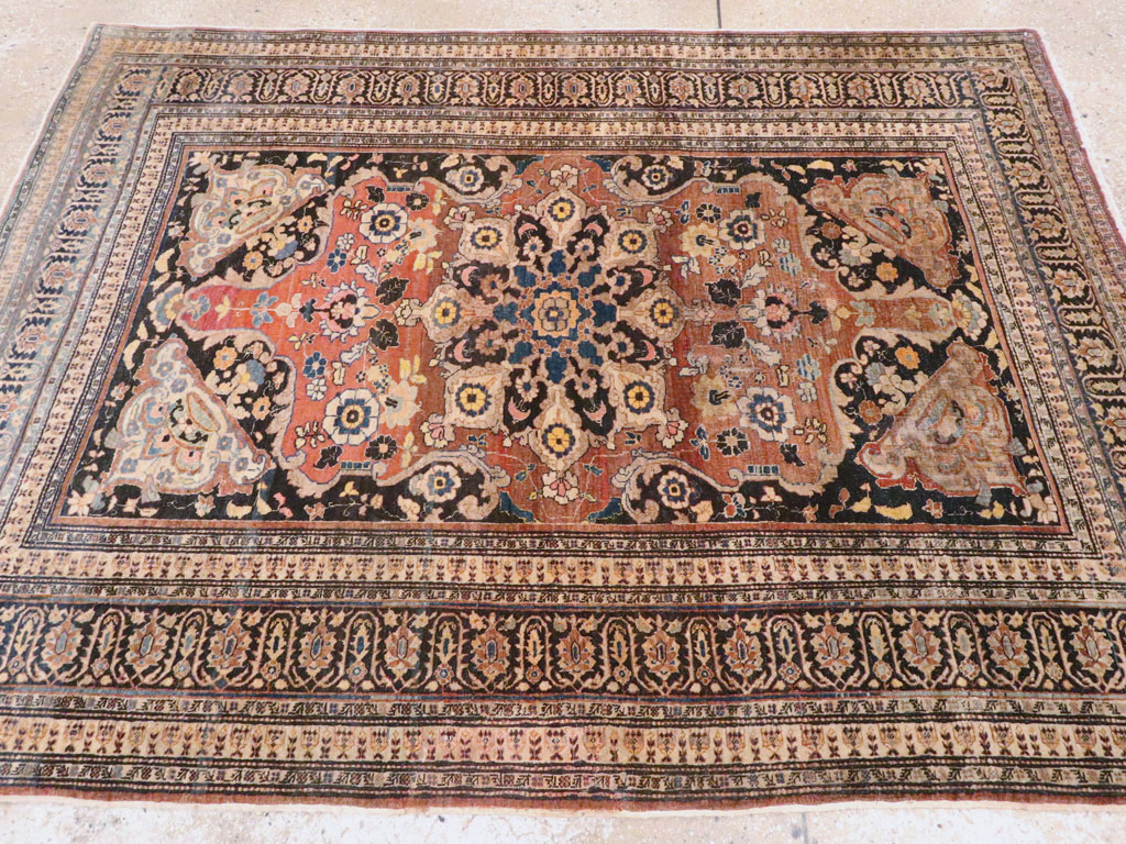Antique Persian Tabriz Haji Jalili Rug, No.15602 - Gsblank