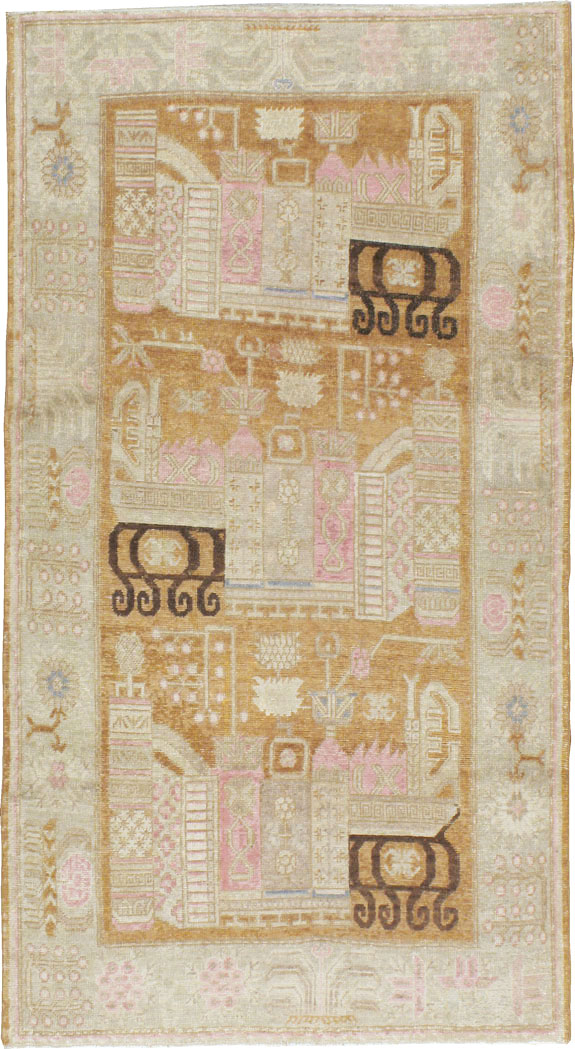 Antique East Turkestan Khotan Rug, No.15603 - Gsblank