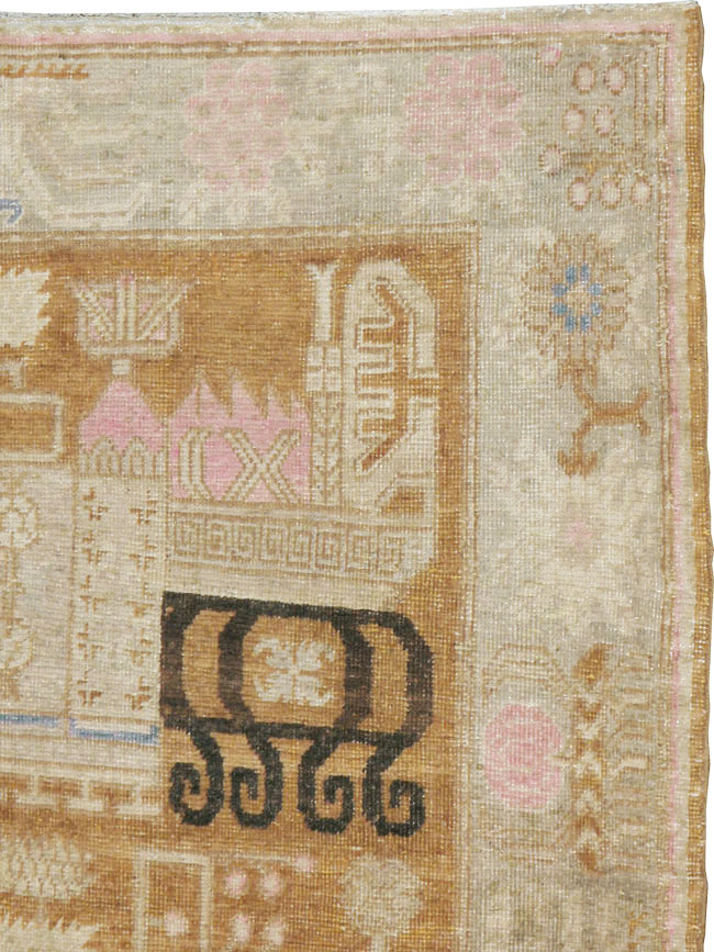 Antique East Turkestan Khotan Rug, No.15603 - Gsblank