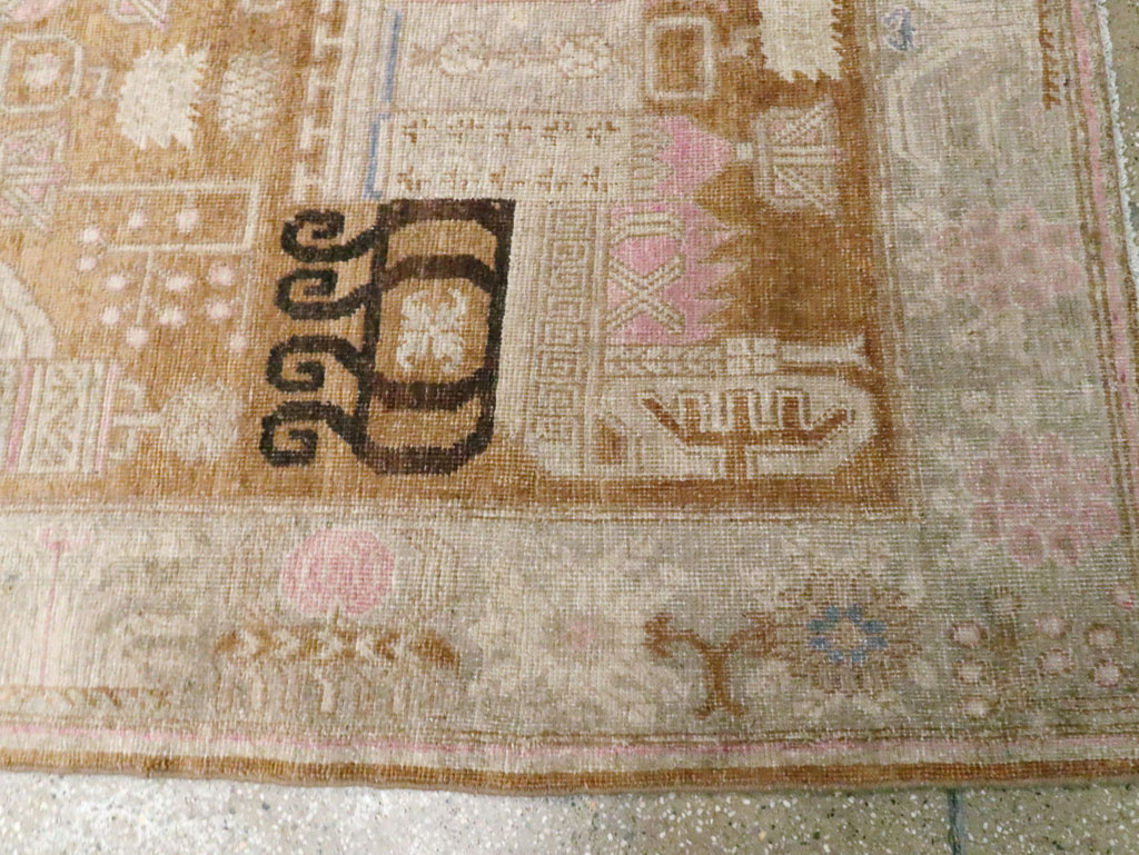 Antique East Turkestan Khotan Rug, No.15603 - Gsblank