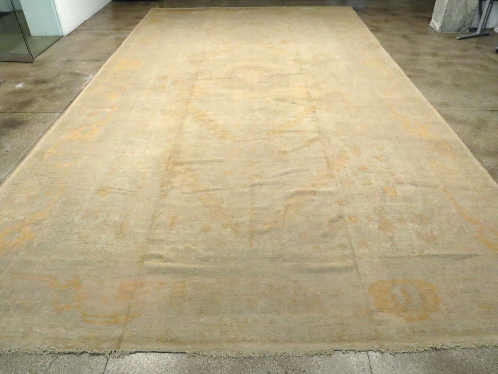 Antique Turkish Oushak Oversize Carpet, No.15605 - Gsblank