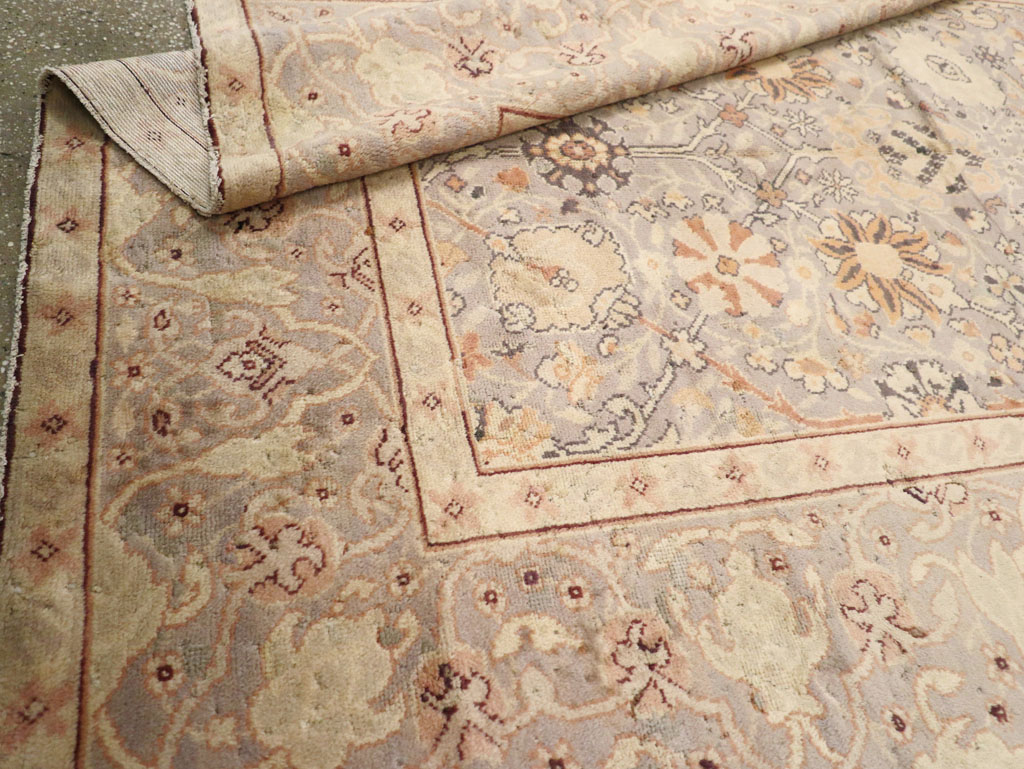 Vintage European Oushak Carpet, No.15626 - Gsblank