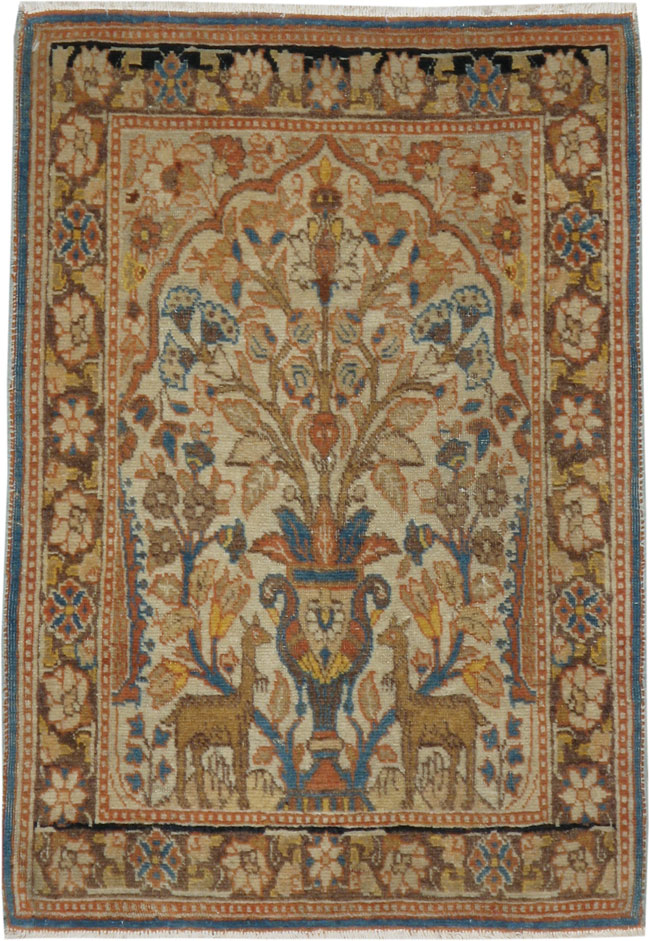 Antique Persian Tabriz Hagi Jalili Rug, No.15632 - Gsblank