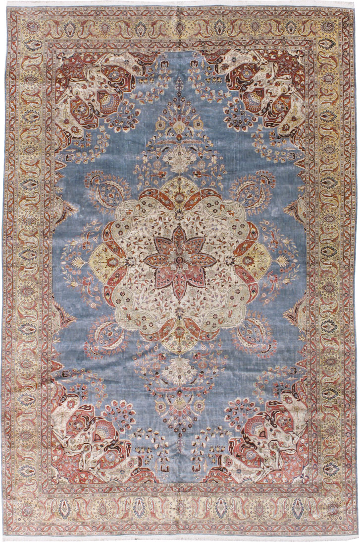 Antique Turkish Herekeh Silk Rug, No.15636 - Gsblank