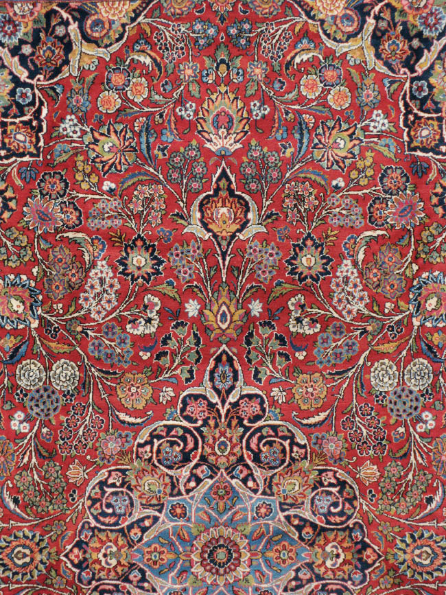 Vintage Persian Kashan Carpet, No.15653 - Gsblank