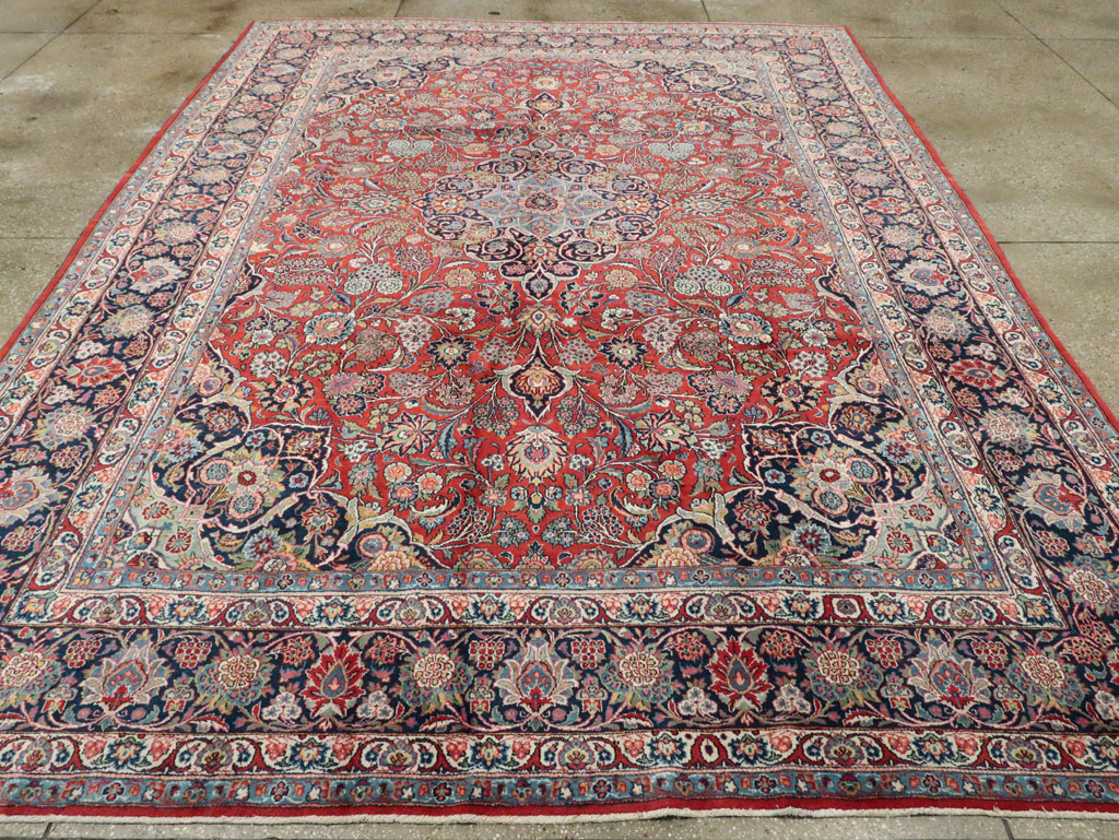 Vintage Persian Kashan Carpet, No.15653 - Gsblank