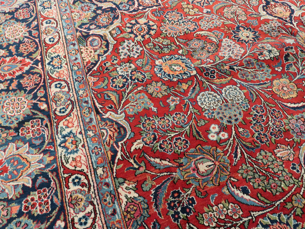 Vintage Persian Kashan Carpet, No.15653 - Gsblank