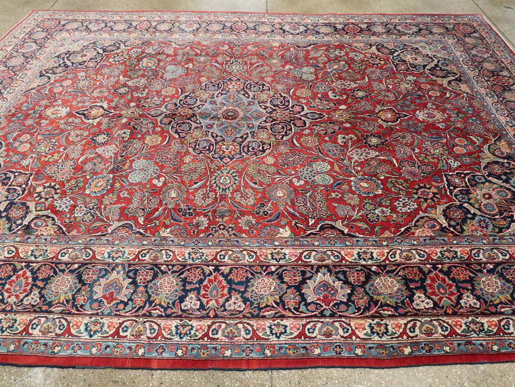Vintage Persian Kashan Carpet, No.15653 - Gsblank