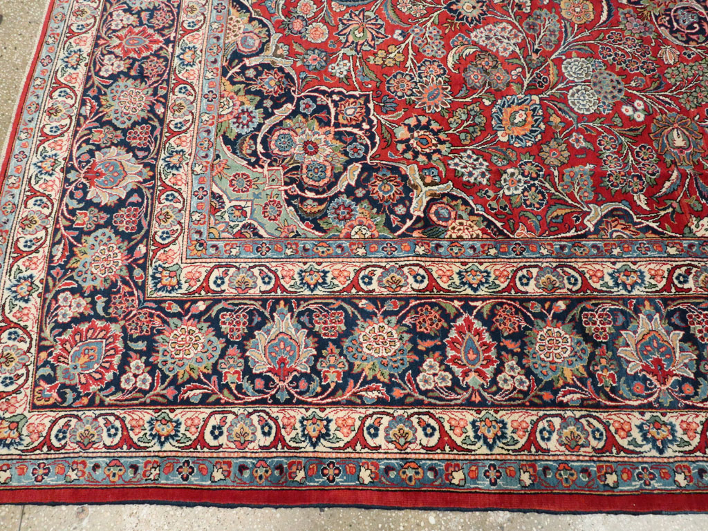 Vintage Persian Kashan Carpet, No.15653 - Gsblank