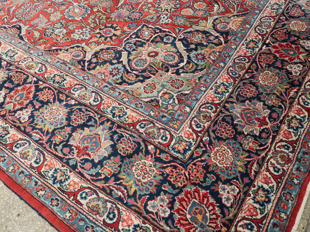 Vintage Persian Kashan Carpet, No.15653 - Gsblank