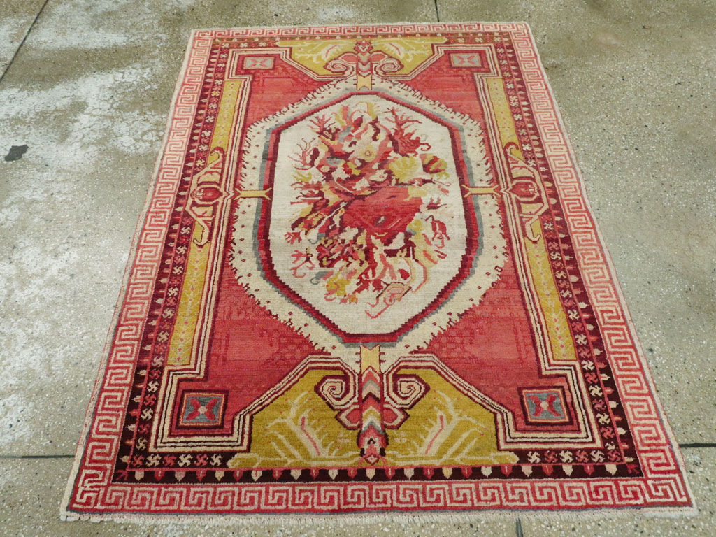 Antique Turkish Ghiordes Rug, No.15708 - Gsblank