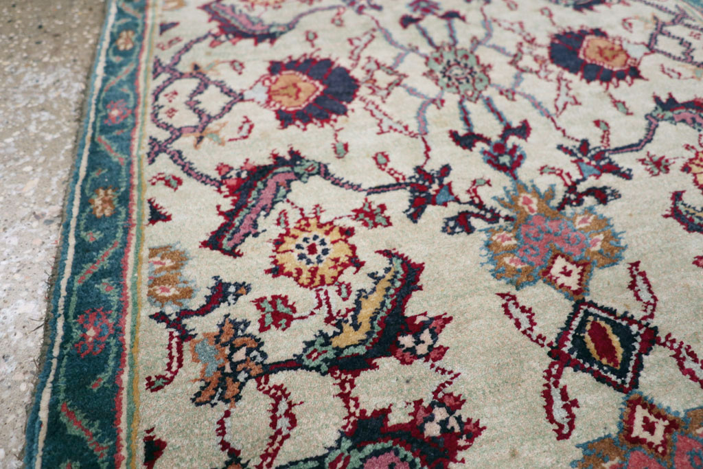 Antique Indian Agra Rug (Pair: 1 of 2), No.15746 - Gsblank