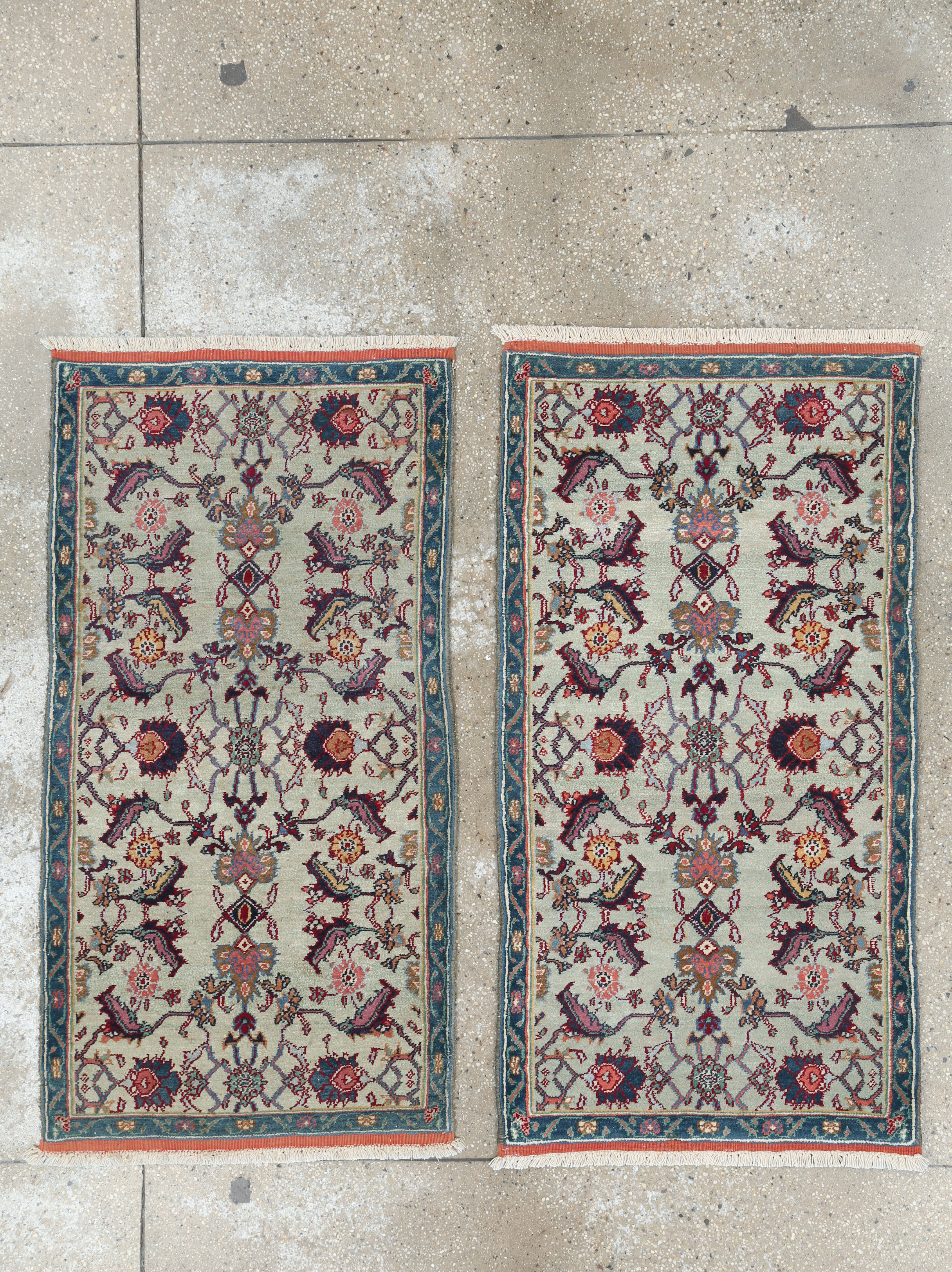 Antique Indian Agra Rug (Pair: 1 of 2), No.15746 - Gsblank