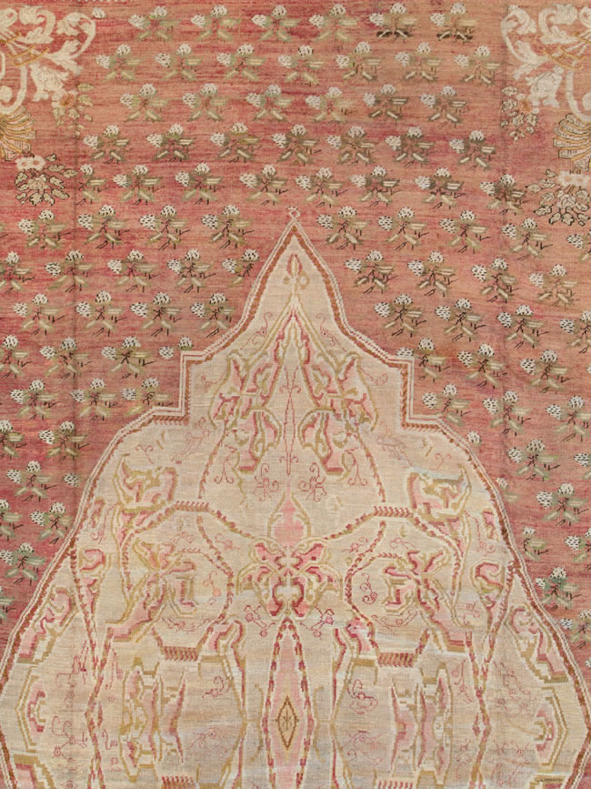 Antique Turkish Ghiordes Carpet, No.15787 - Gsblank