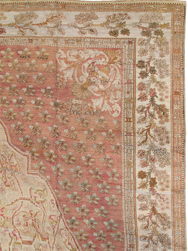 Antique Turkish Ghiordes Carpet, No.15787 - Gsblank