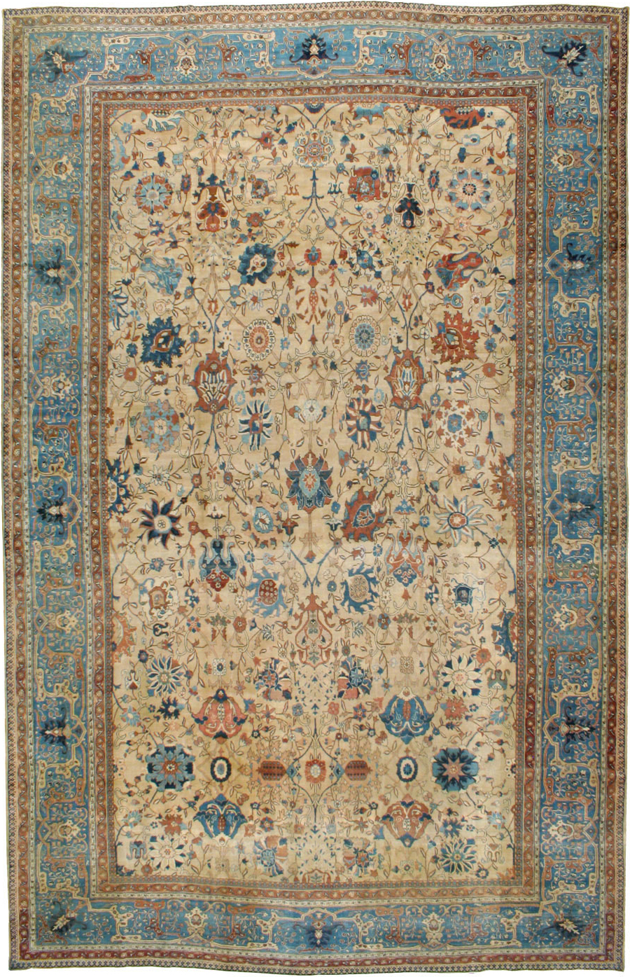 Antique Persian Tabriz Carpet, No.15789 - Gsblank