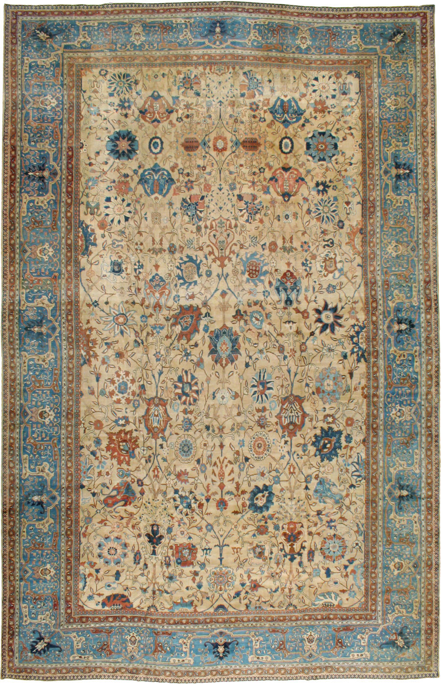 Antique Persian Tabriz Carpet, No.15789 - Gsblank