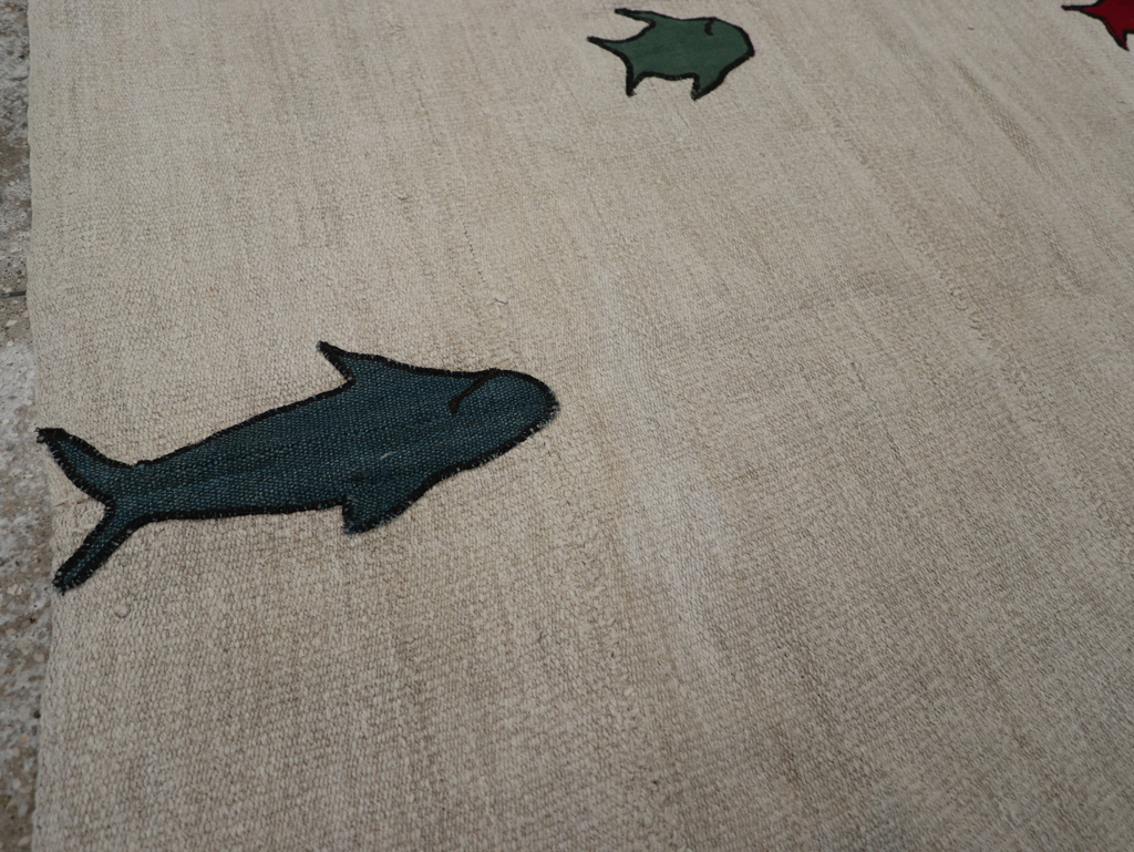 Modern Turkish Kilim, No.15842 - Gsblank