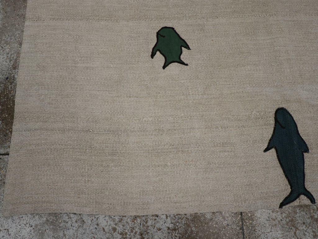 Modern Turkish Kilim, No.15842 - Gsblank