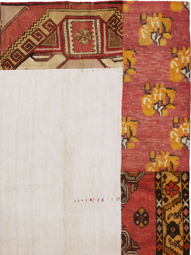 Modern Turkish Anatolian Patchwork Accent Carpet, No.15869 - Gsblank