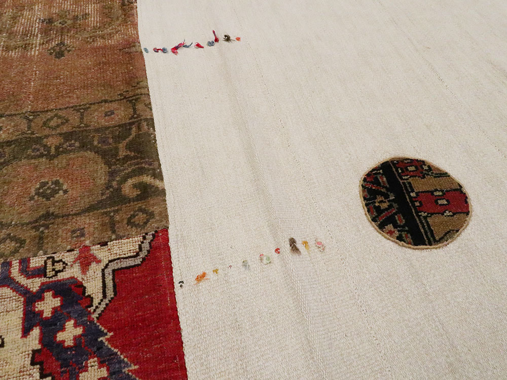 Modern Turkish Anatolian Patchwork Accent Carpet, No.15869 - Gsblank