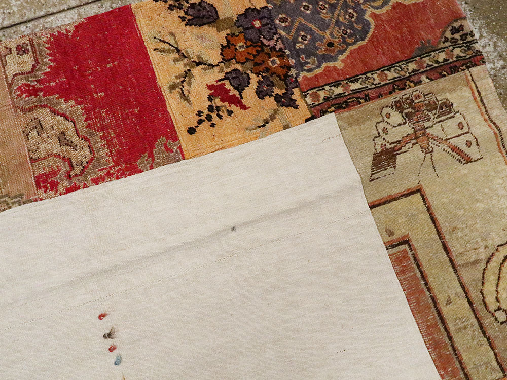 Modern Turkish Anatolian Patchwork Accent Carpet, No.15869 - Gsblank