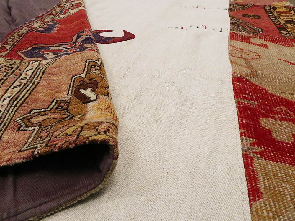 Modern Turkish Anatolian Patchwork Accent Carpet, No.15869 - Gsblank