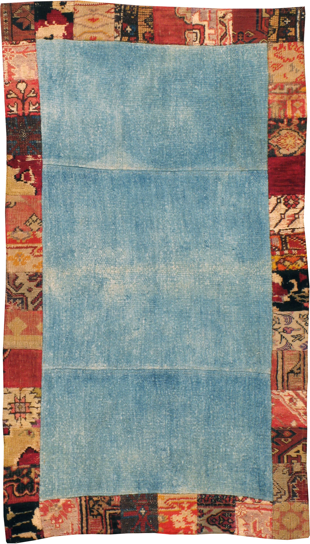 Modern Turkish Anatolian Patchwork Throw Rug, No.15872 - Gsblank