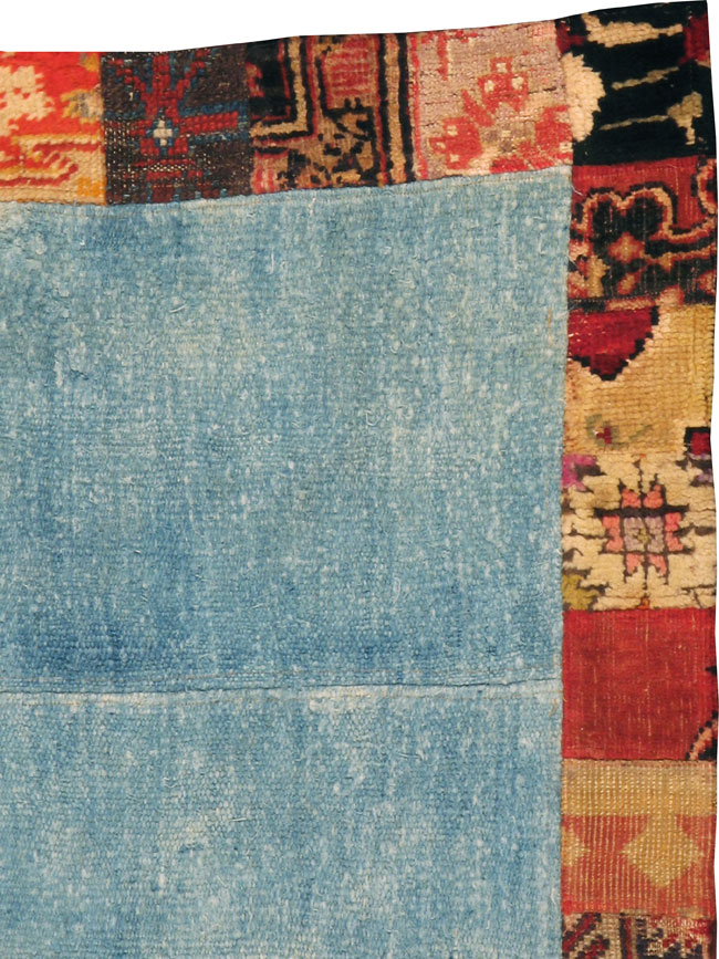 Modern Turkish Anatolian Patchwork Throw Rug, No.15872 - Gsblank