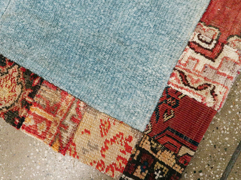 Modern Turkish Anatolian Patchwork Throw Rug, No.15872 - Gsblank