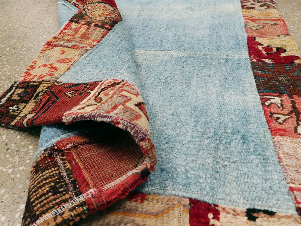 Modern Turkish Anatolian Patchwork Throw Rug, No.15872 - Gsblank