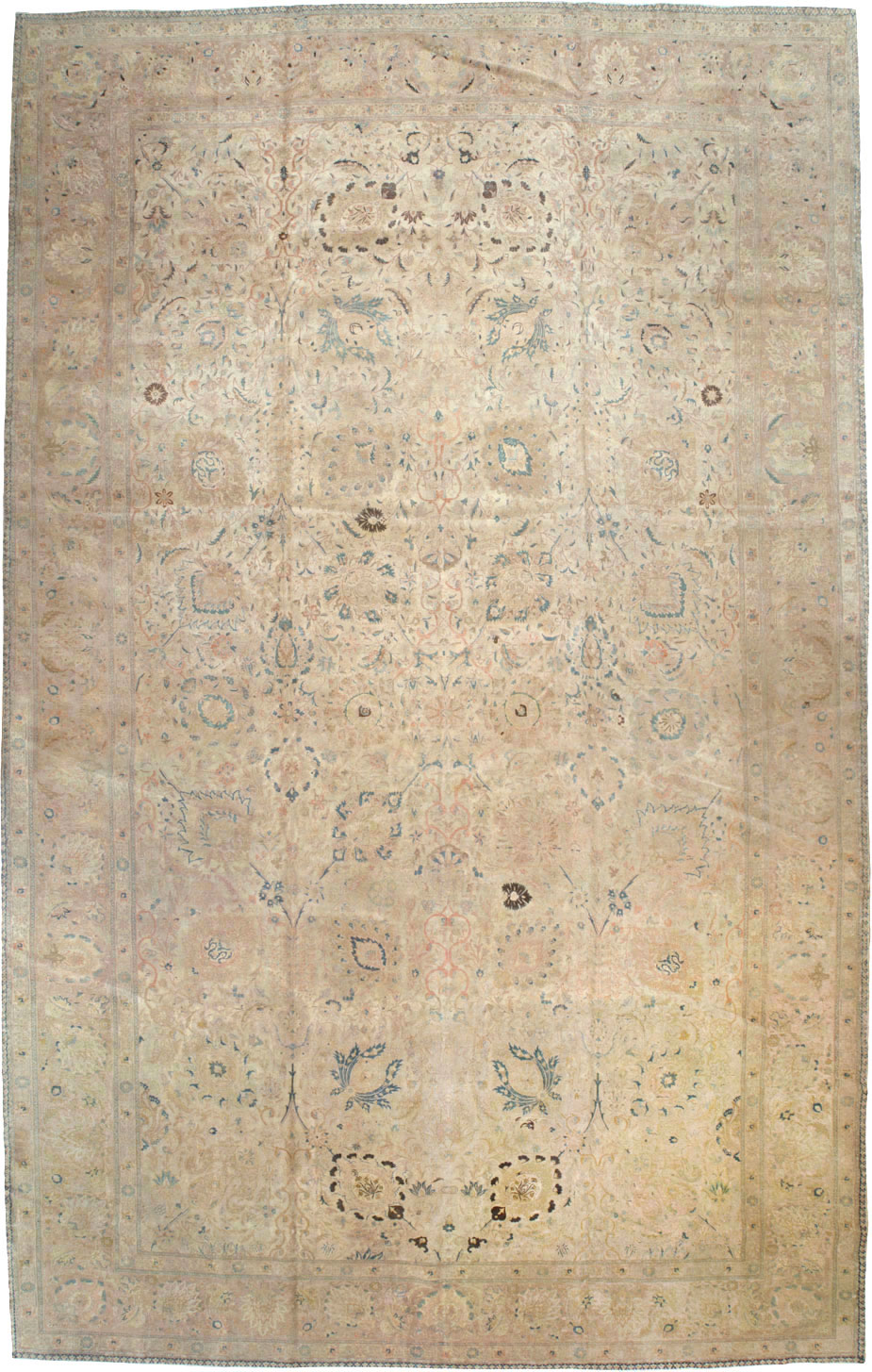Antique Persian Tabriz Carpet, No.15895 - Gsblank